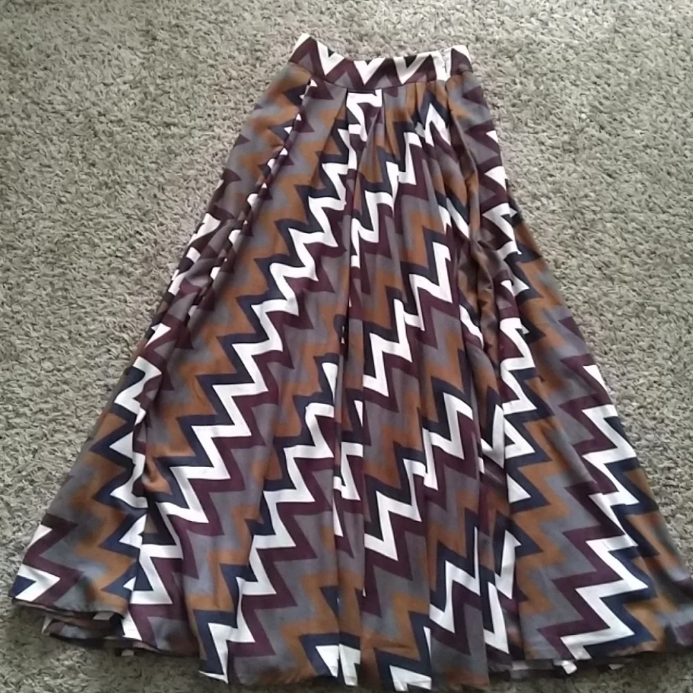 NWT Anthropologie Murah Design Earth tones maxi skirt Sz S